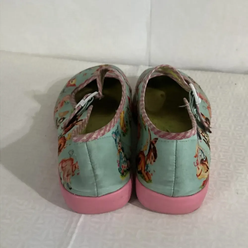 Hot chocolate Design Flat Shoes Size 37 Size 7 Mary Jane’s Vegan Friendly